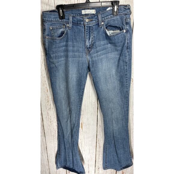 Levis 515 Bootcut Jeans Women Size 10 Blue Medium Wash Denim Mid Rise Cotton - Picture 1 of 5